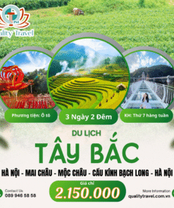 Du lịch Tây Bắc 2025| Hà Nội – Mai Châu – Mộc Châu – Cầu Kính Bạch Long – Hà Nội