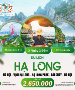 Du lịch Hạ Long 2025| Hà Nội – Vịnh Hạ Long – Hạ Long Park – Bãi Cháy – Hà Nội